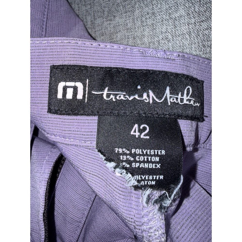 Excellent TravisMathew 42 Shorts Purple Performance Stretch Golf Lifestyle - Picture 8 of 10